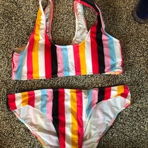 Striped swimsuit